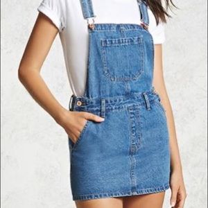 NWT! Overall Denim Dress